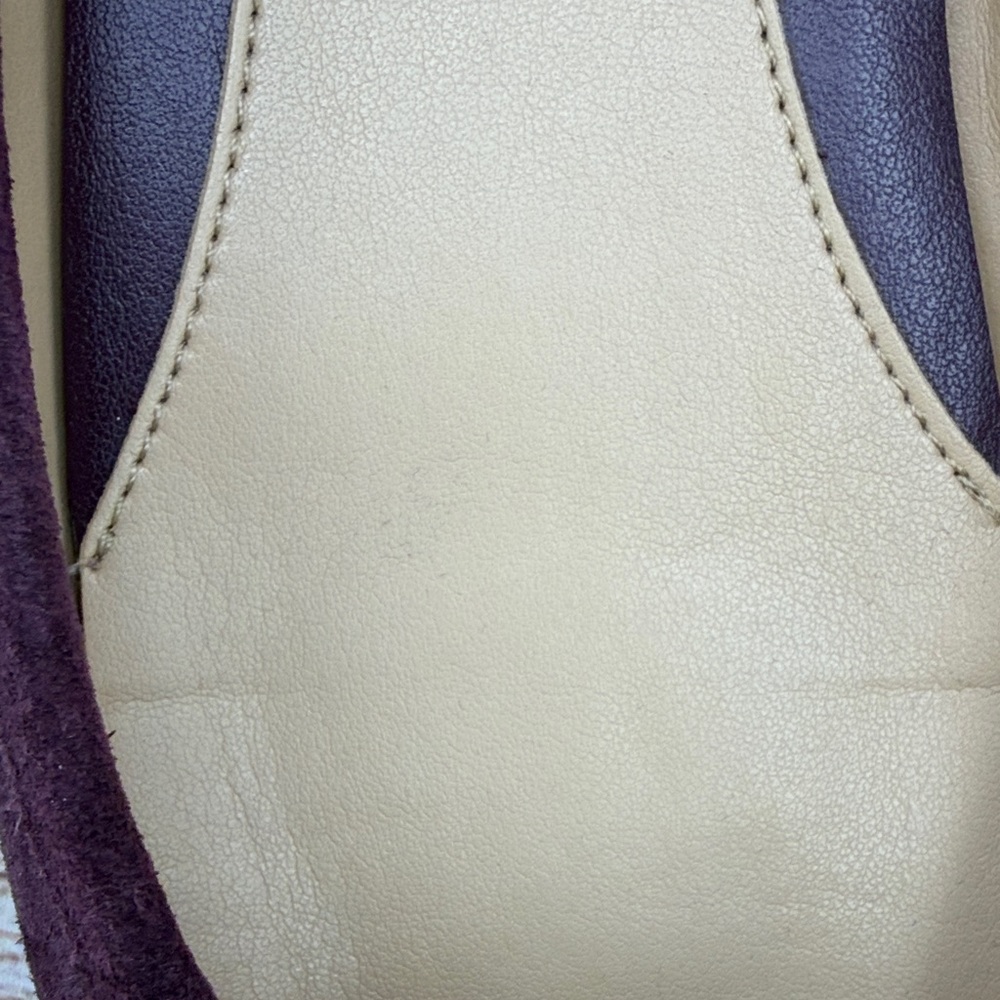 Michael Kors Plum Loafers with Gold Logo - Picture 2 of 11